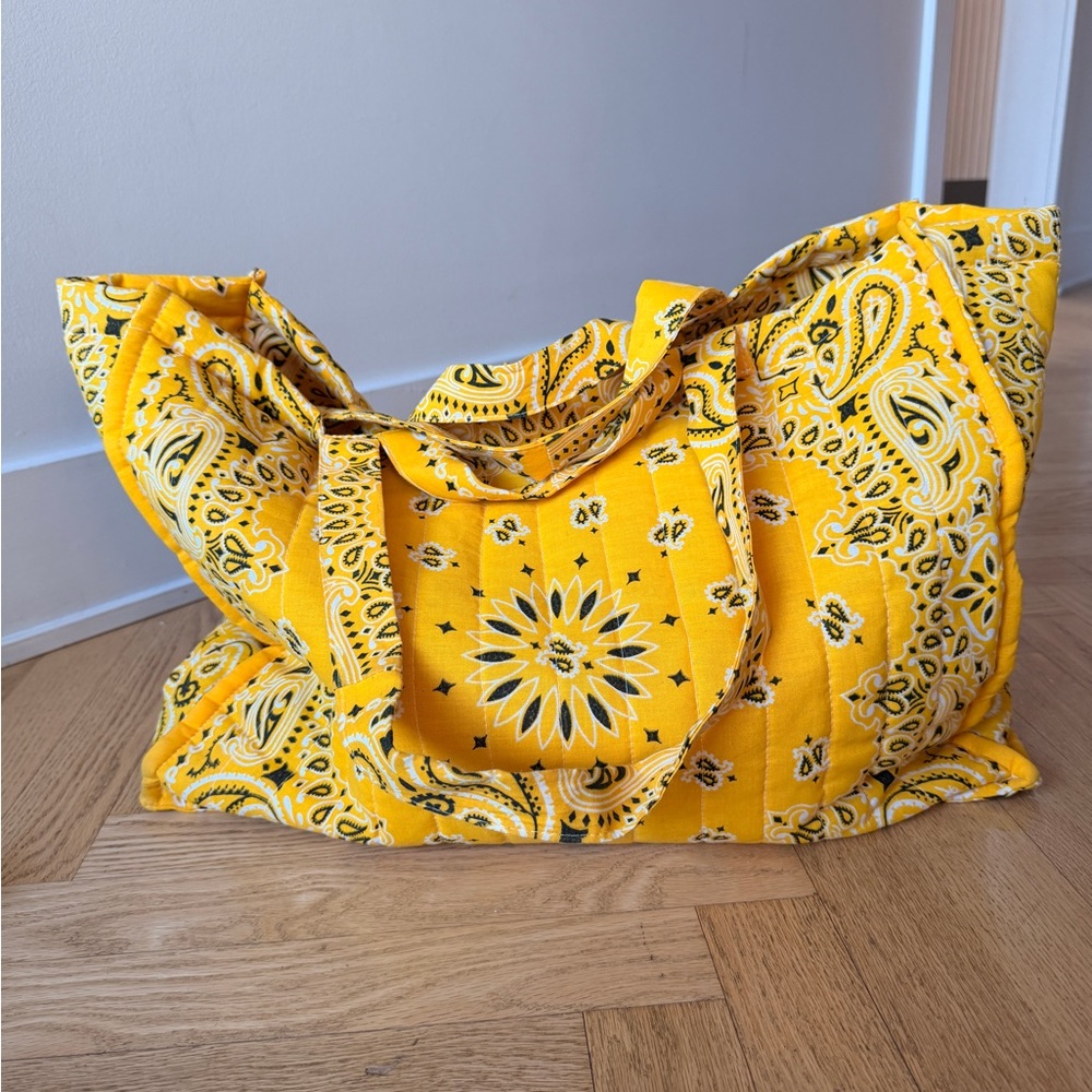 Call it by your name Yellow Paisley MAXI CABAS TOTE Bag